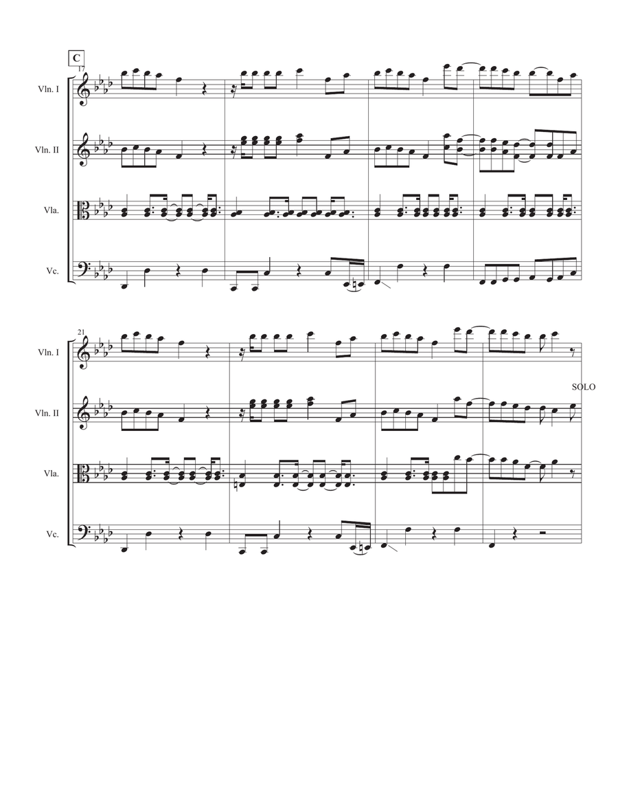 Finesse String Quartet scores gallery preview page 3