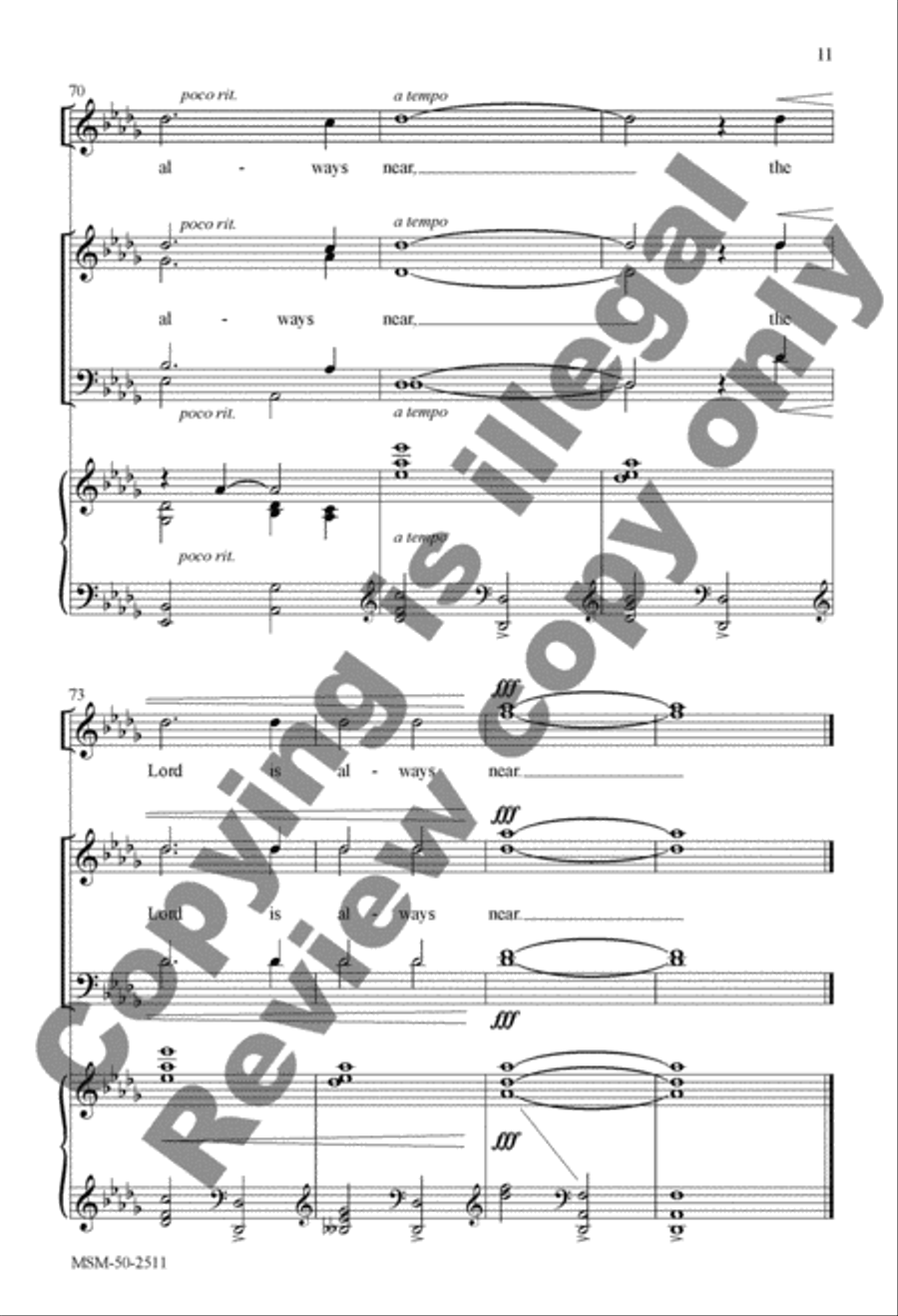God Is Our Refuge 4-Part scores gallery preview page 10