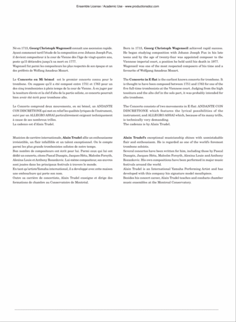 Concerto for trombone (pno red) Piano scores gallery preview page 2