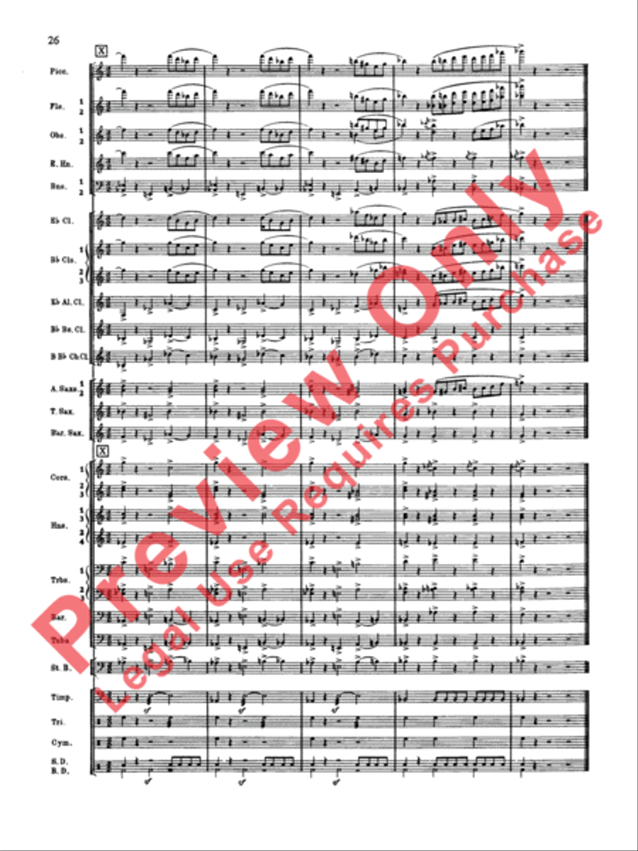 Symphonic Dance No. 2 Concert Band scores gallery preview page 27