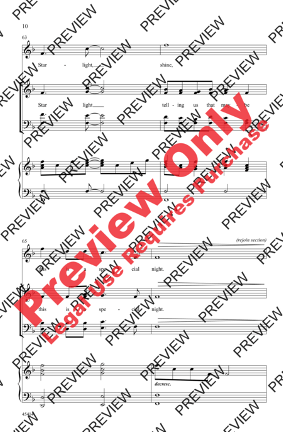 Starlight - SoundTrax CD (CD only) Choir scores gallery preview page 10