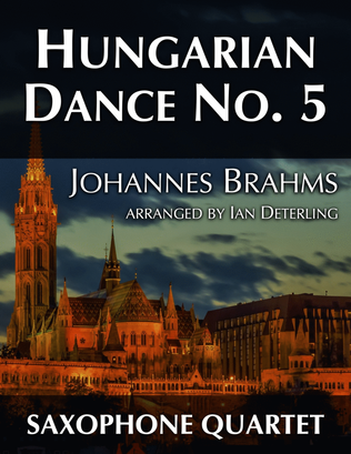 Hungarian Dance No. 5 (for Saxophone Quartet)