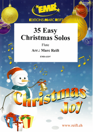 Book cover for 35 Easy Christmas Solos