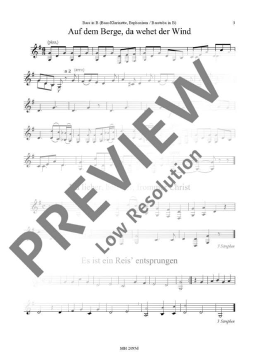 Christmas carols Part scores gallery preview page 4