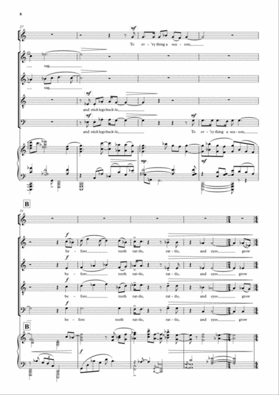 A Time for all Seasons SSATB scores gallery preview page 5