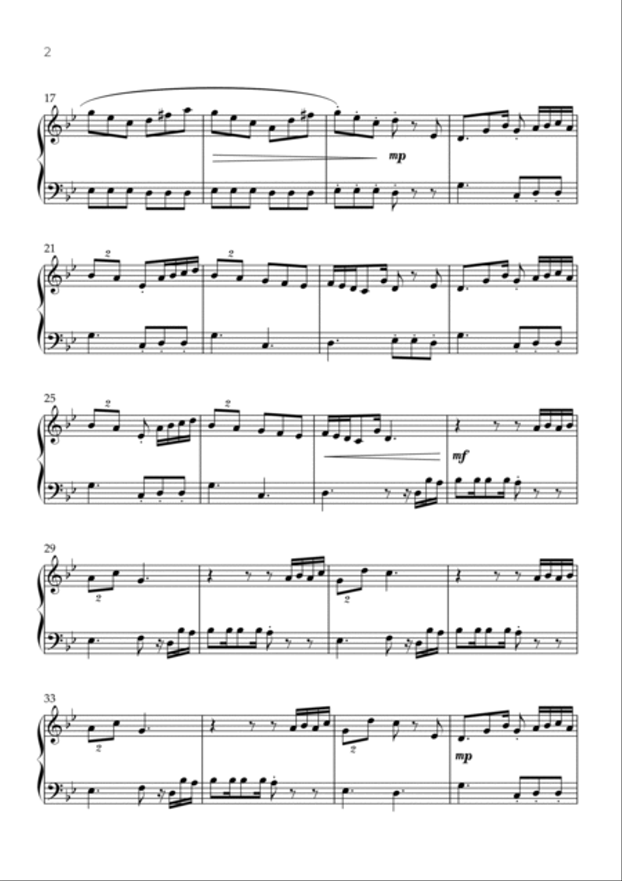 Spear Of Justice Easy Piano scores gallery preview page 2