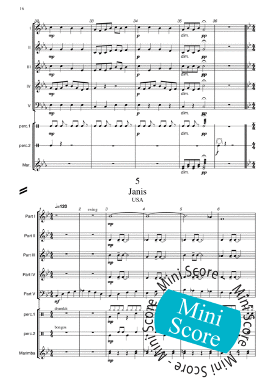 Global Girls Concert Band scores gallery preview page 20
