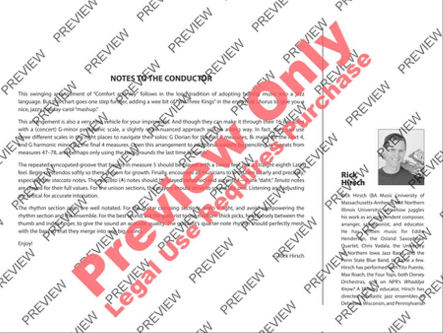 Comfort and Joy Jazz Ensemble scores gallery preview page 3