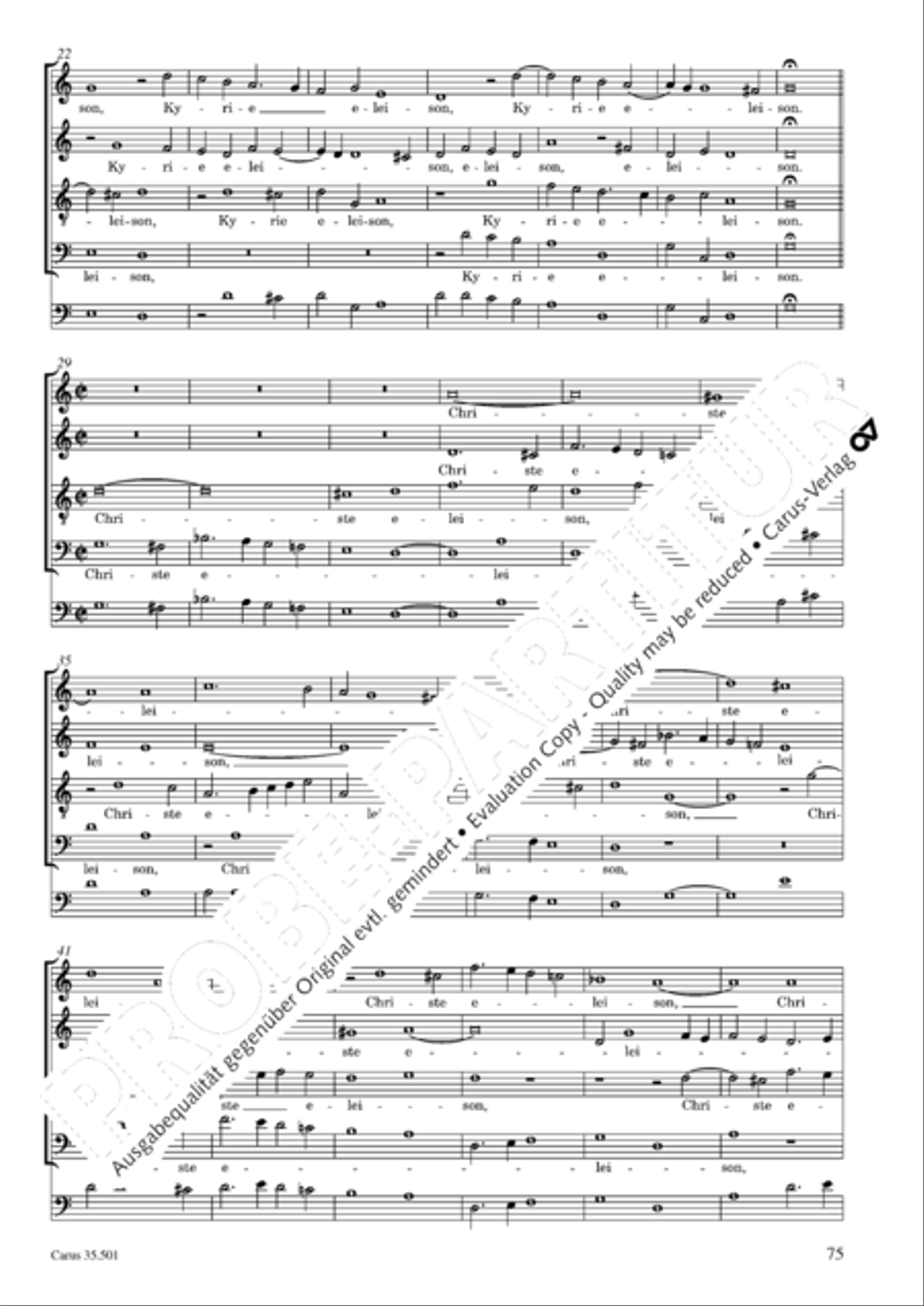 Palestrina: Masses and individual movements Score scores gallery preview page 90