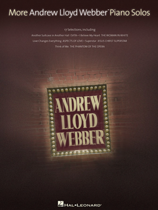 Book cover for More Andrew Lloyd Webber Piano Solos
