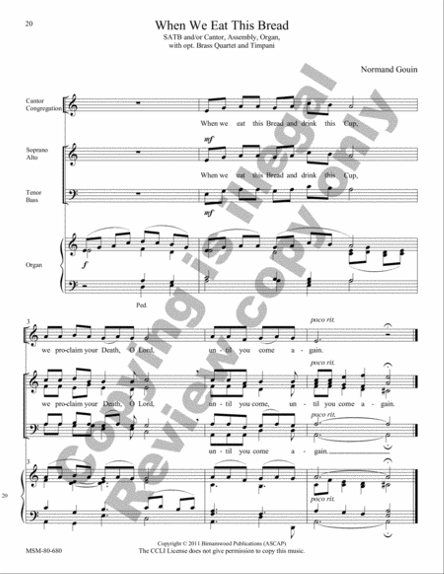 Mass of Saints Peter and Paul 4-Part scores gallery preview page 13