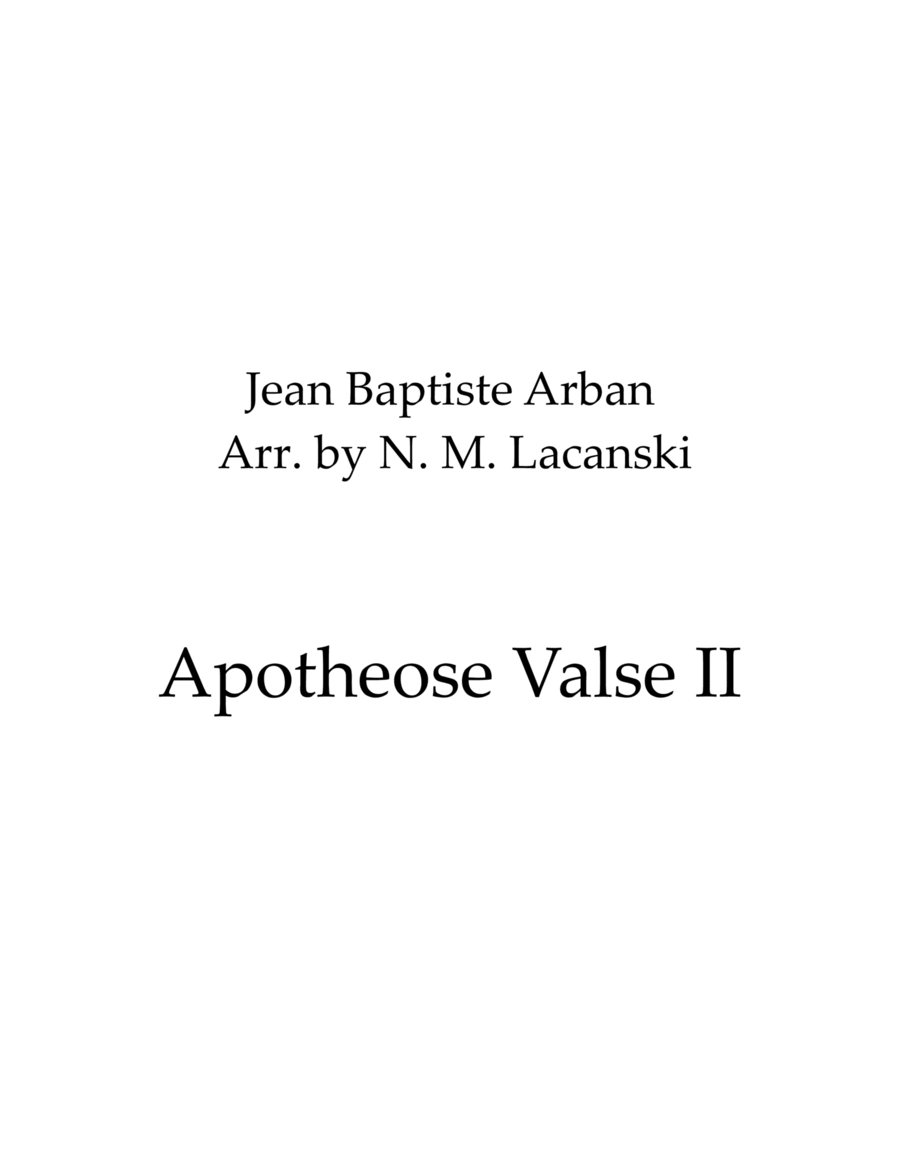 Apotheose Valse II image number null