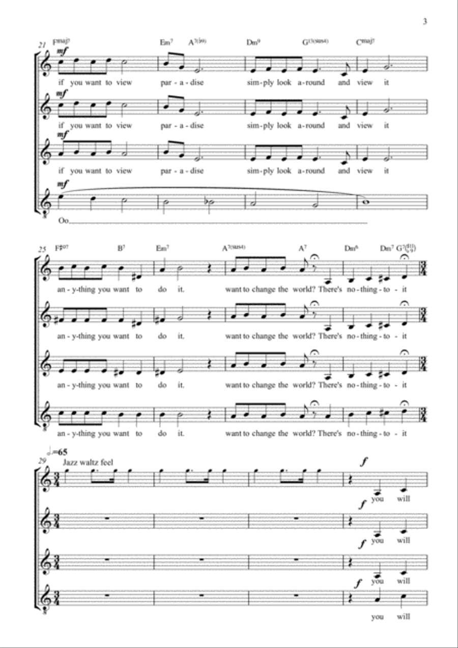 Pure Imagination 4-Part scores gallery preview page 3