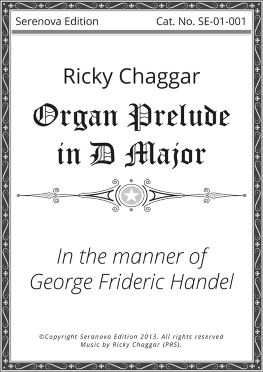Organ Prelude in D Major