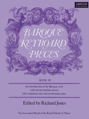 Book cover for Baroque Keyboard Pieces Book III