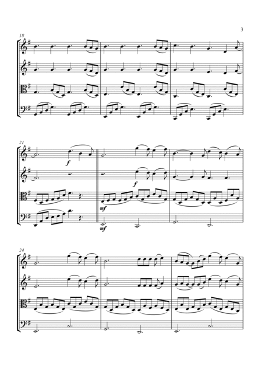 Perfect String Quartet scores gallery preview page 3