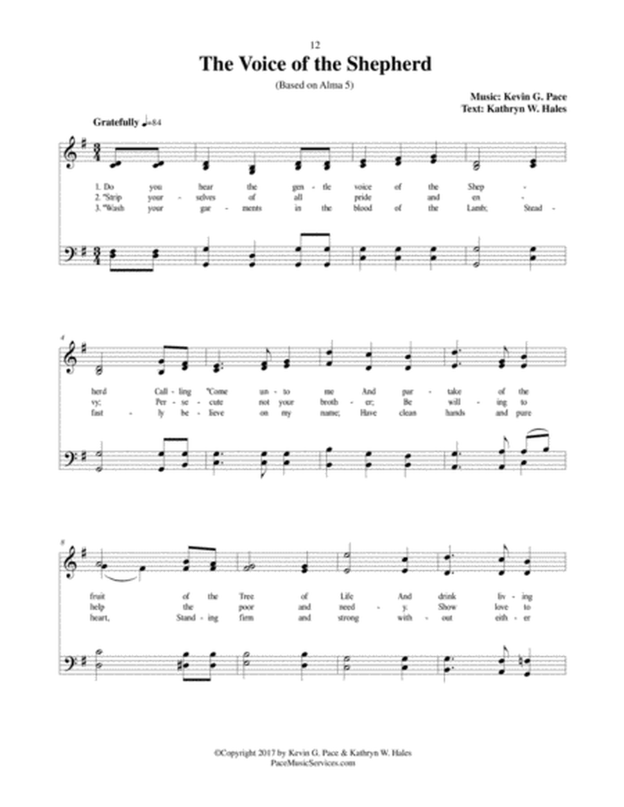 The Voice of the Shepherd - an original hymn for SATB voices image number null