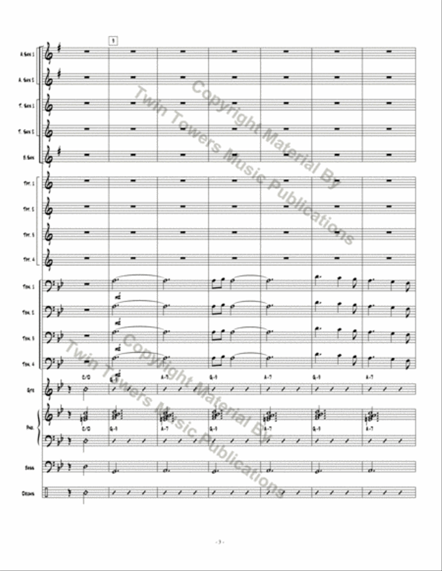 Pthalo Blue Pthalo Blue Jazz Ensemble scores gallery preview page 4