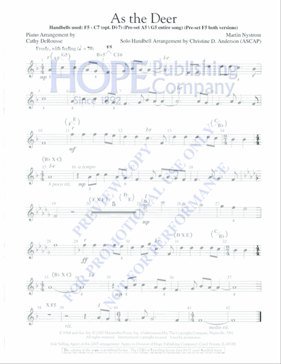 As the Deer Piano scores gallery preview page 9