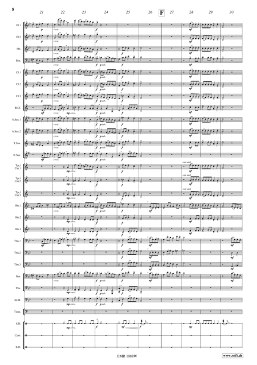 Gaudeamus Concert Band scores gallery preview page 9
