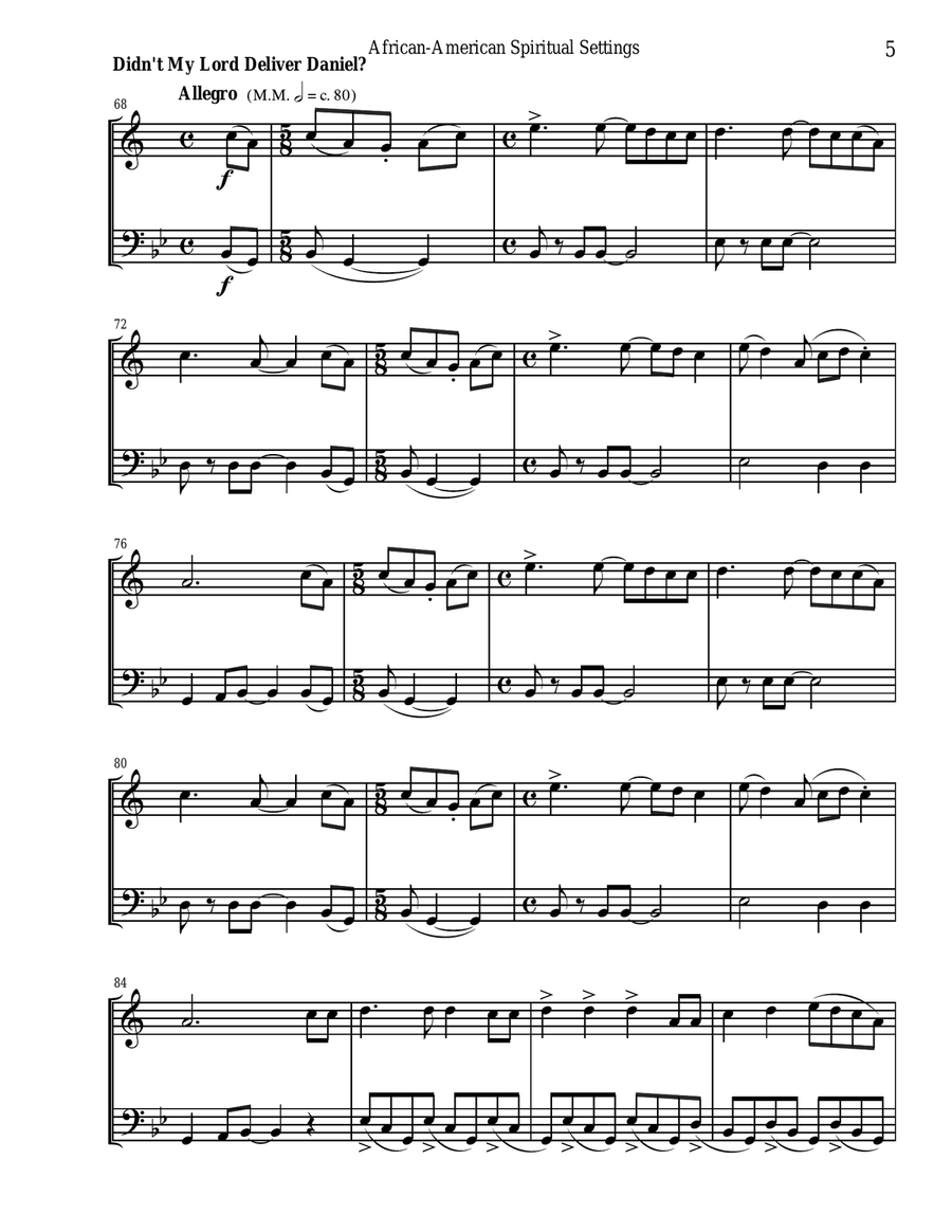 An Emerging American Music for clarinet and bassoon duet Woodwind Duet scores gallery preview page 6