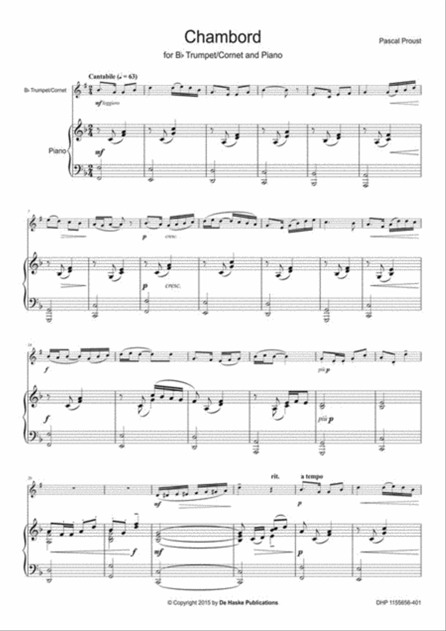 Chambord Cornet scores gallery preview page 3