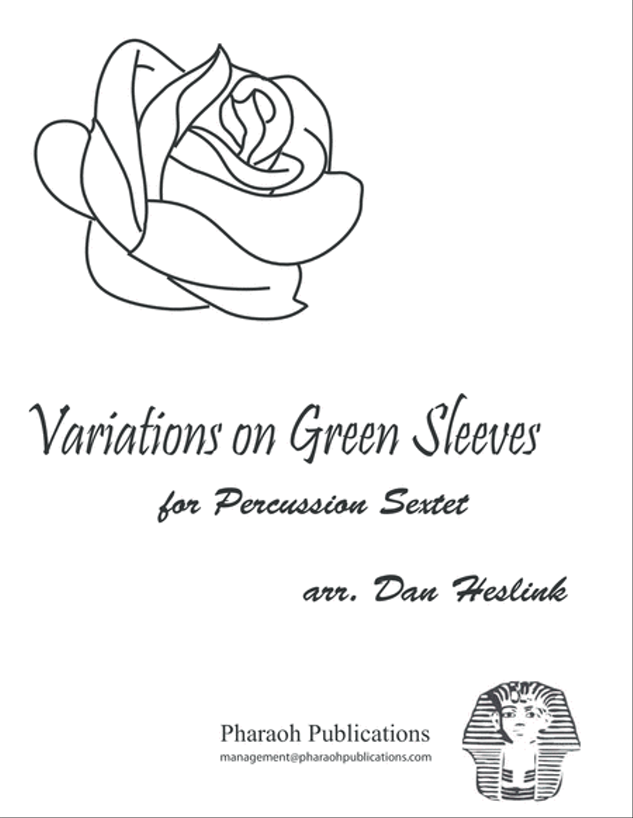 Variations on Green Sleeves for Marimba Trio Small Ensemble scores gallery preview page 1
