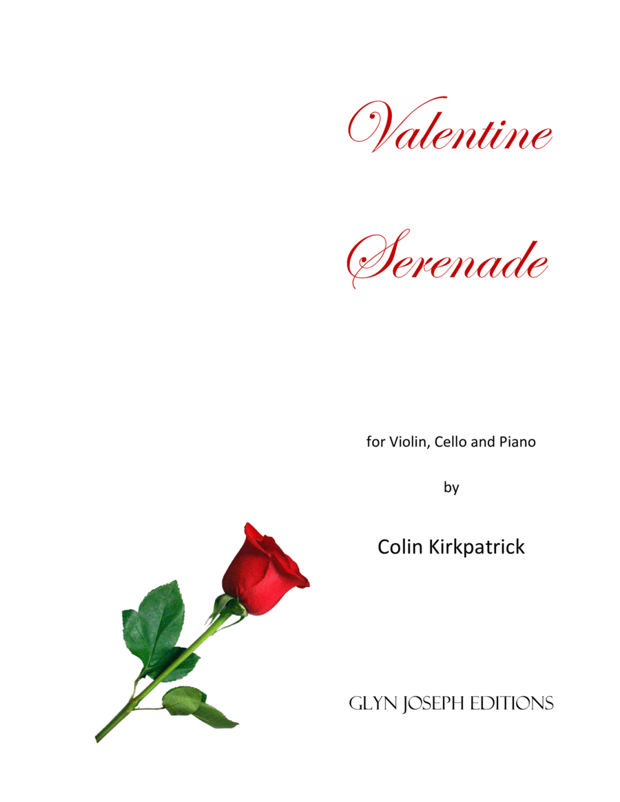 Valentine Serenade (for Violin, Cello and Piano) Piano Trio scores gallery preview page 1