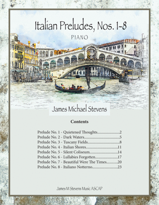 Italian Preludes, Nos. 1-8 - Piano Book