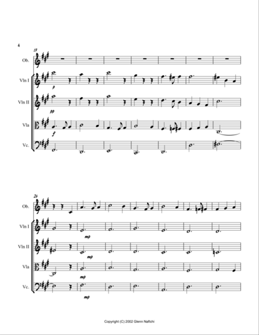 Song for Mom Song for Mom Chamber Orchestra scores gallery preview page 4