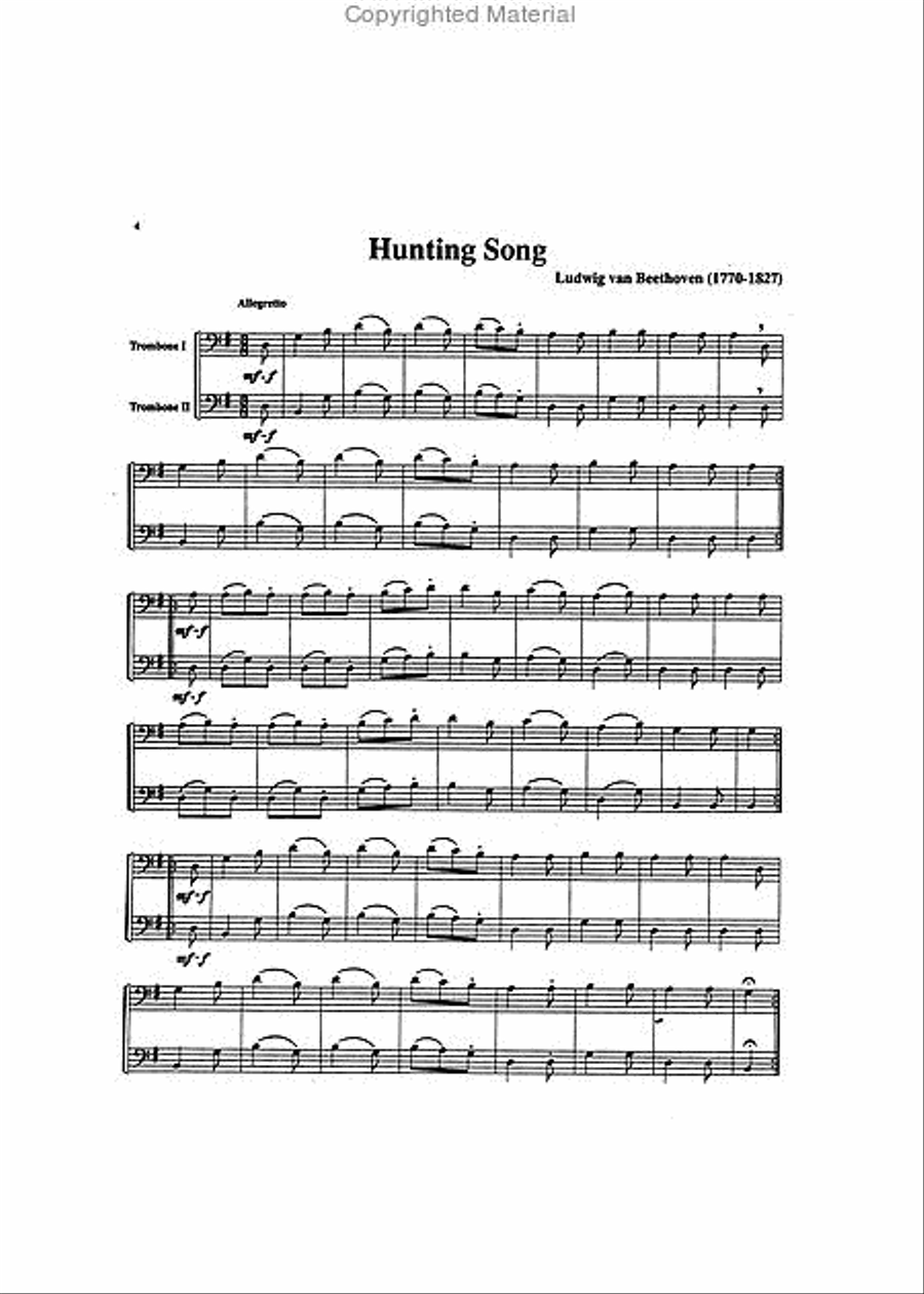 Belwin Master Duets (Trombone), Volume 2 Trombone Duet scores gallery preview page 3