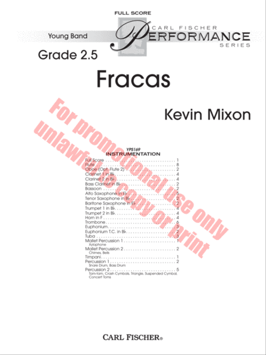 Fracas Concert Band scores gallery preview page 2