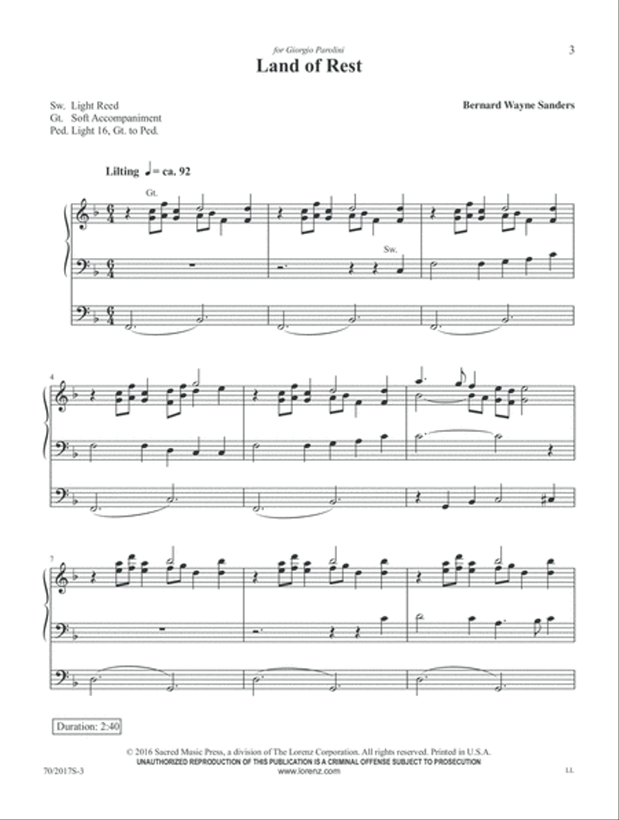 An American Hymn Tune Sampler Organ scores gallery preview page 3