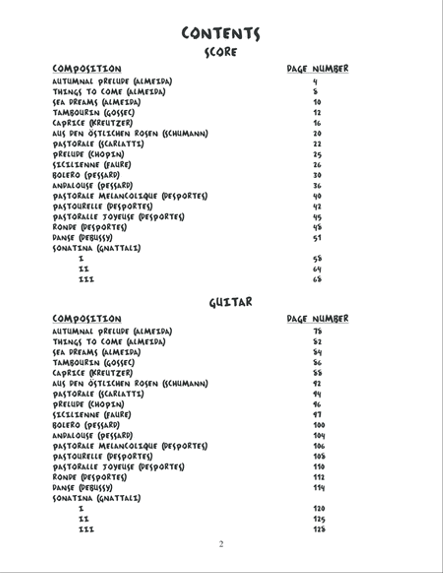 Complete Laurindo Almeida Anthology of Guitar/Flute Duets Flute scores gallery preview page 3