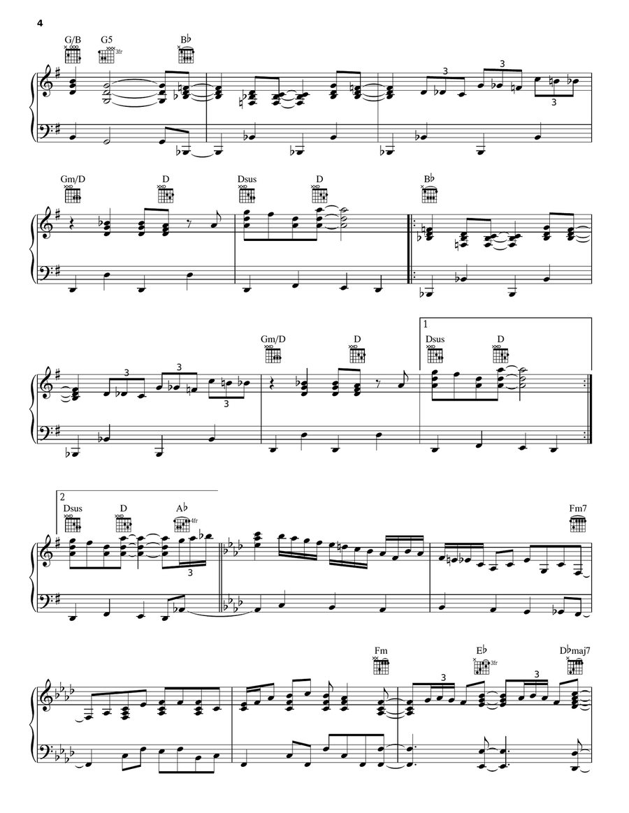 In The Mood In The Mood Piano, Vocal, Guitar scores gallery preview page 4