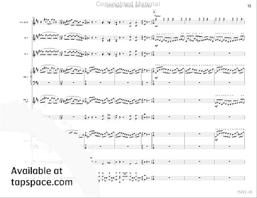 UFO Tofu Percussion Ensemble scores gallery preview page 18