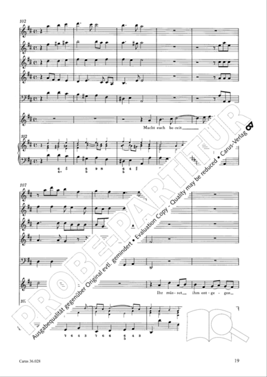 Wake, o wake and hear the voices 3-Part scores gallery preview page 19
