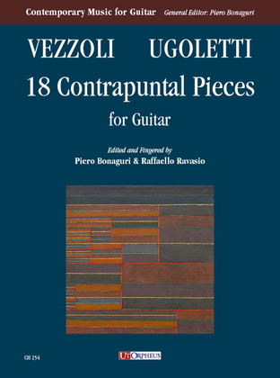 Book cover for 18 Contrapuntal Pieces for Guitar