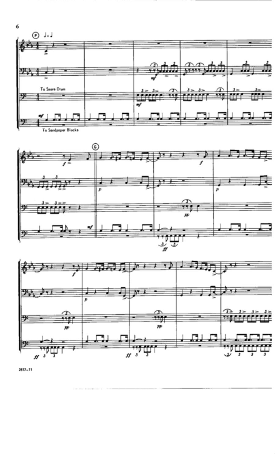 Snares, Traps & Other Hunting Devices Percussion Ensemble scores gallery preview page 6