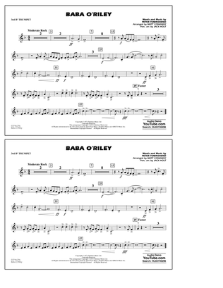 Baba O'Riley (arr. Matt Conaway) - 3rd Bb Trumpet
