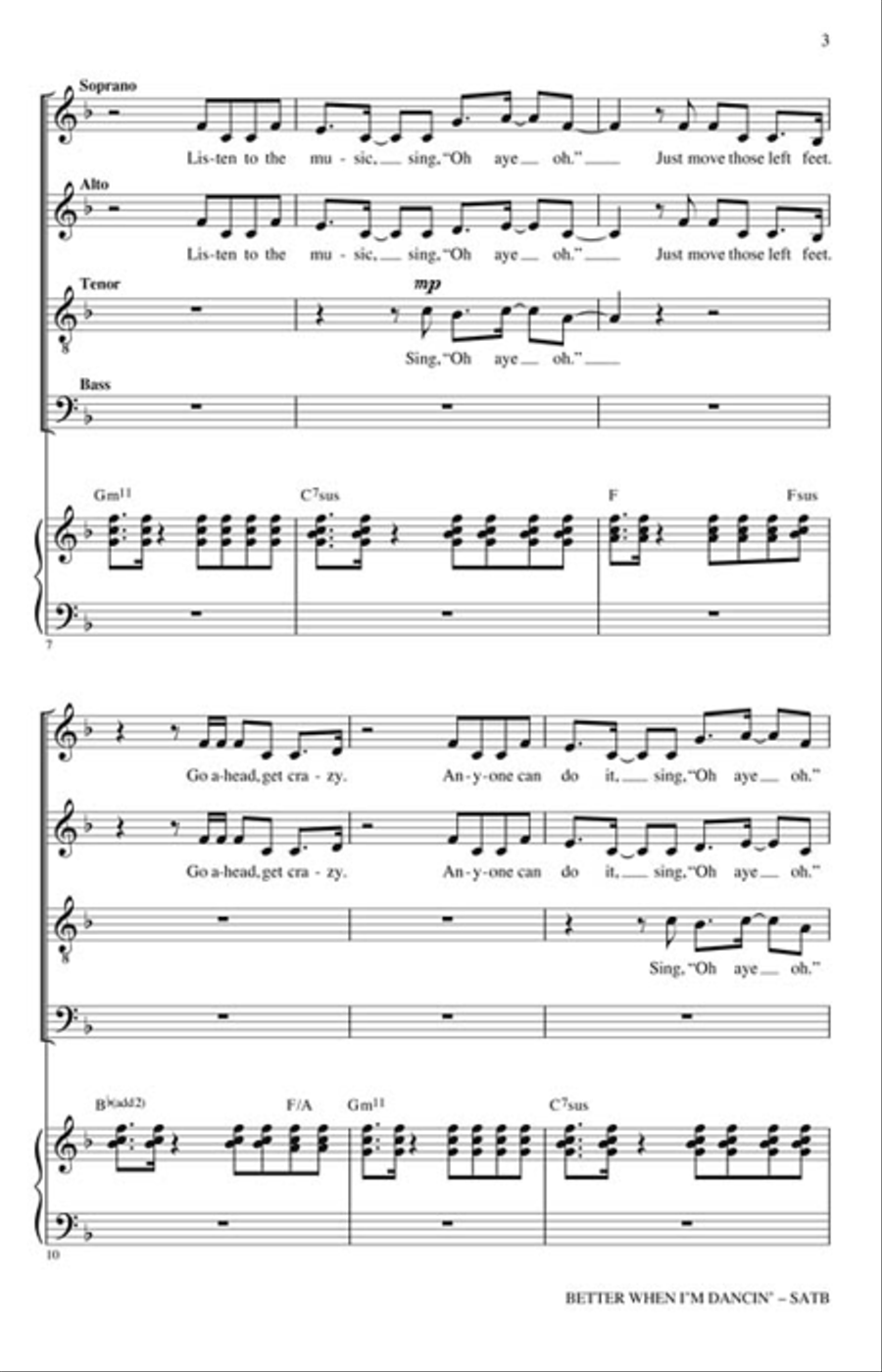 <br>Sheet music extract