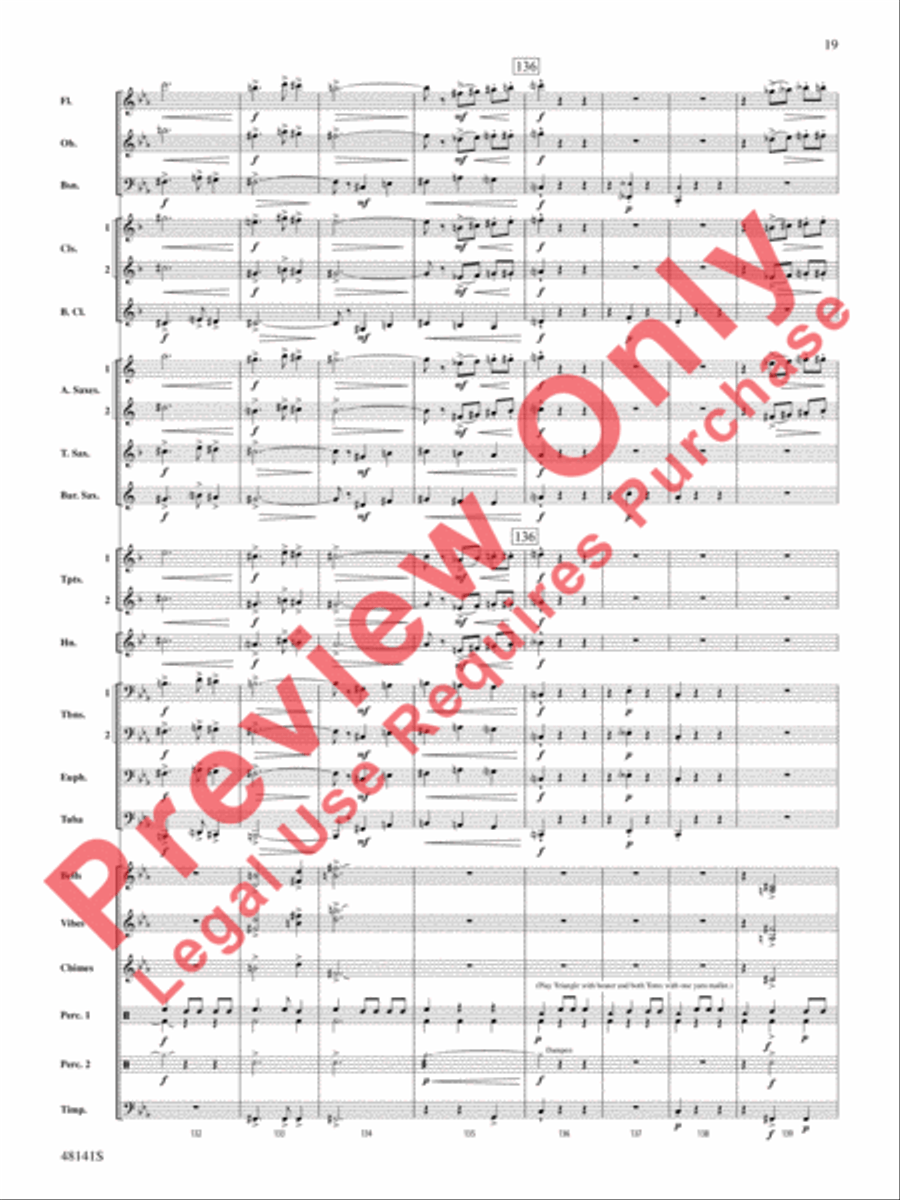 The Offerings of Nadab and Abihu Concert Band scores gallery preview page 20