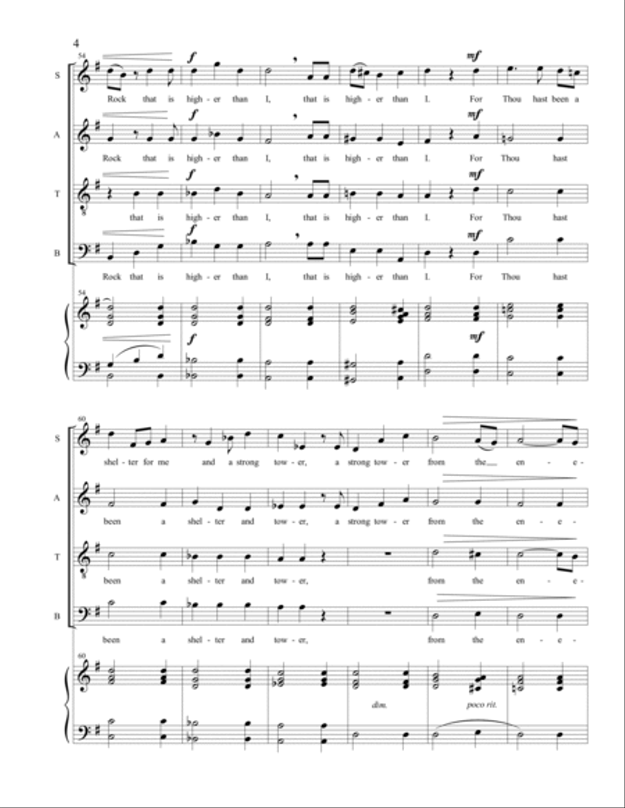 Hear My Cry, O God (SATB) 4-Part scores gallery preview page 4