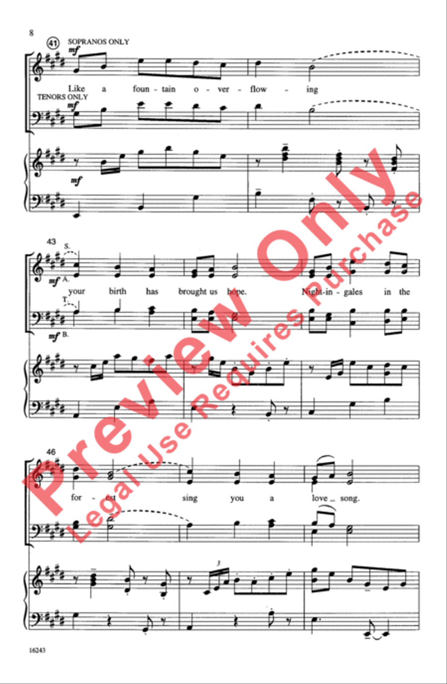 A La Nanita Nana A La Nanita Nana 4-Part scores gallery preview page 8