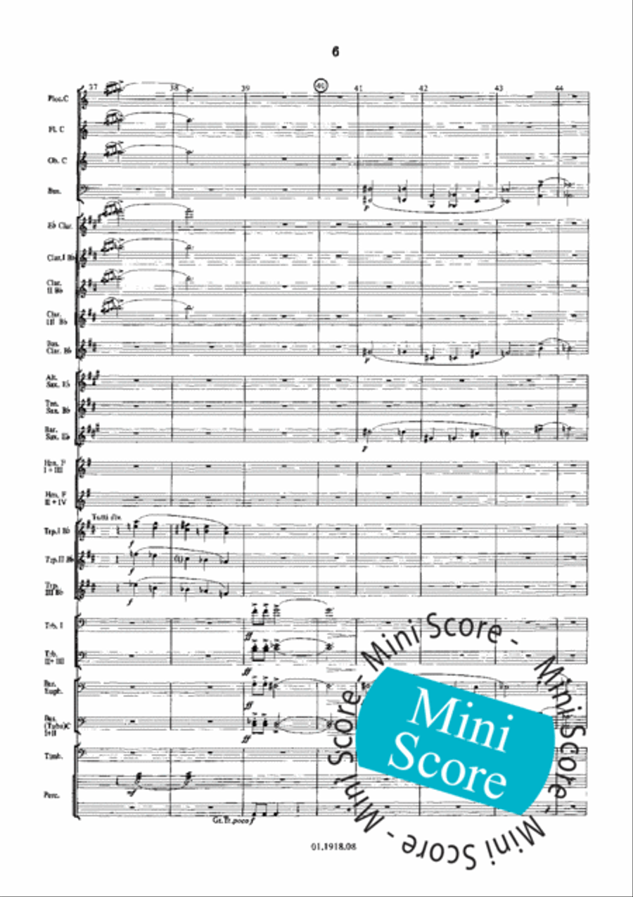 Overture for an Imaginary Play Concert Band scores gallery preview page 10