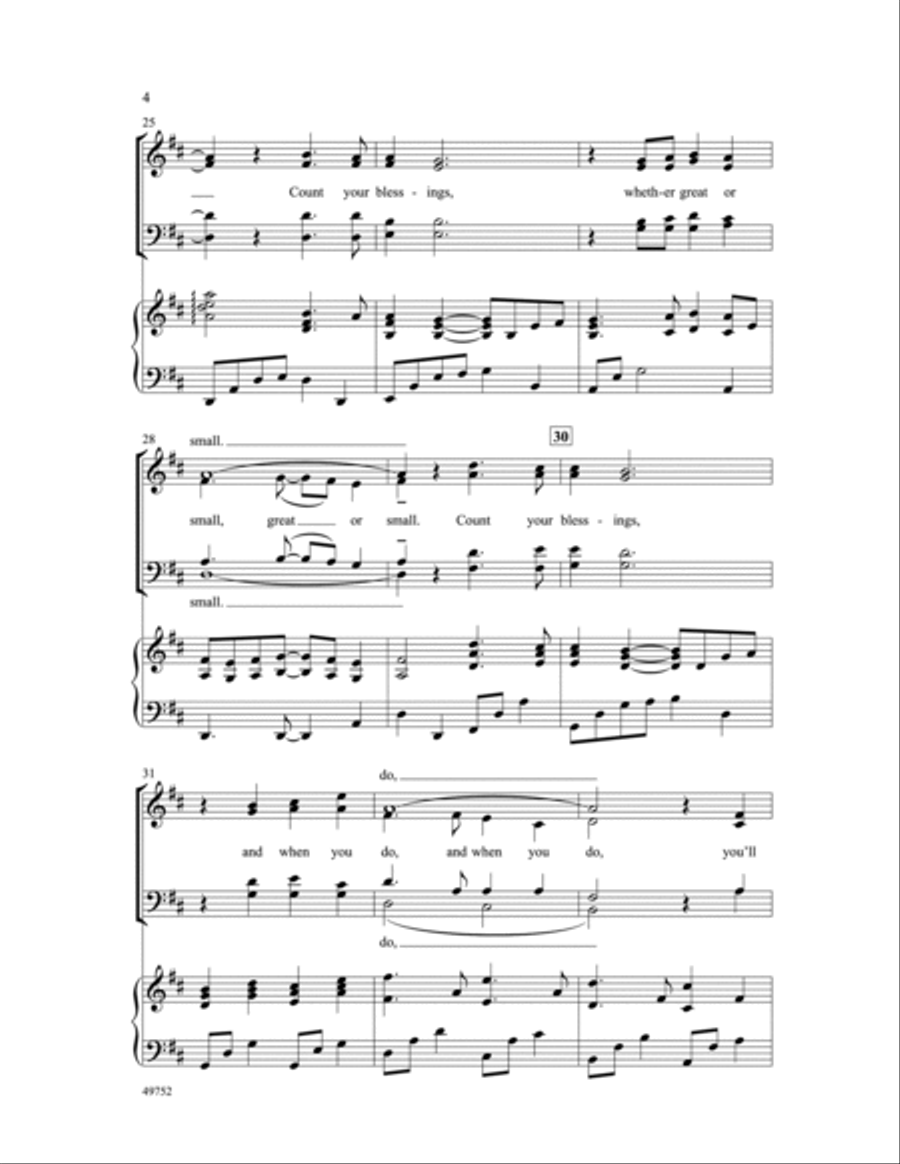 Count Your Blessings Count Your Blessings Choir scores gallery preview page 4