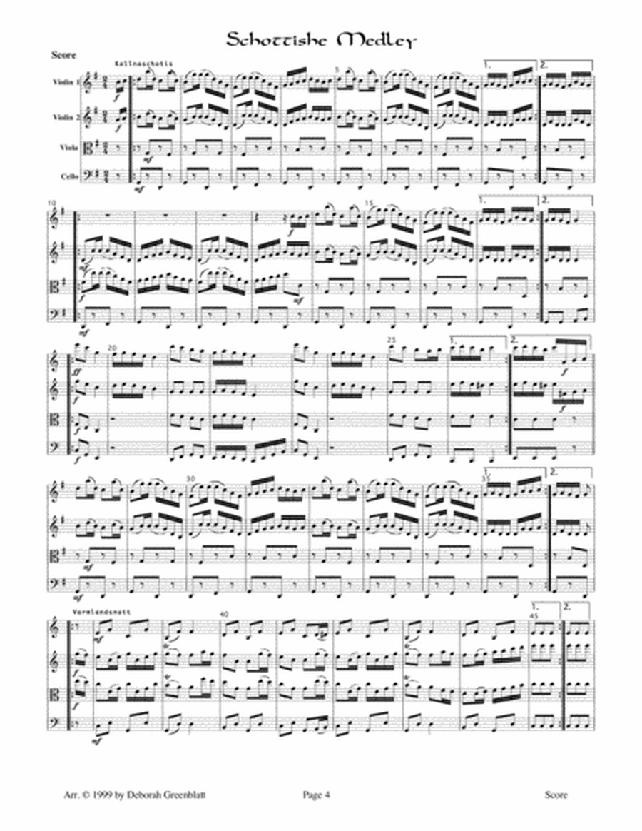 Swedish String Quartet Collection - Score
