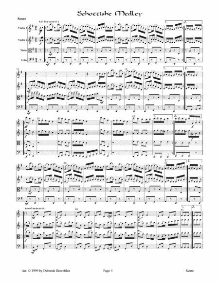 Swedish String Quartet Collection - Score