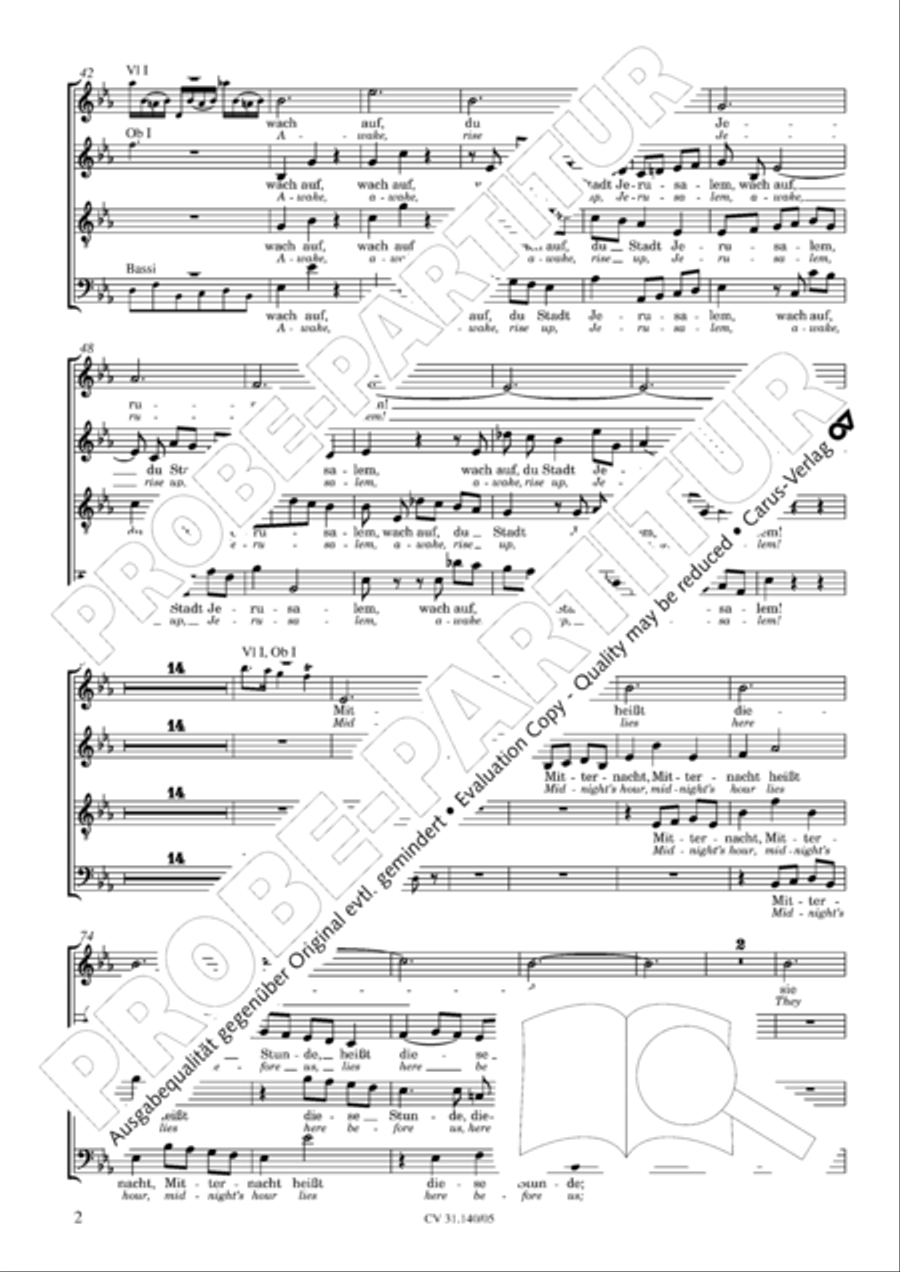Wake, o wake and hear the voices STB scores gallery preview page 3