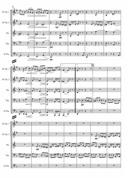 C. Gounod - Marche funebre d'une marionnette, arr. for Brass quintet image number null